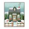 Stupell Industries Cozy Winter Cottage & Snowman Framed Giclee By Loni Harris
